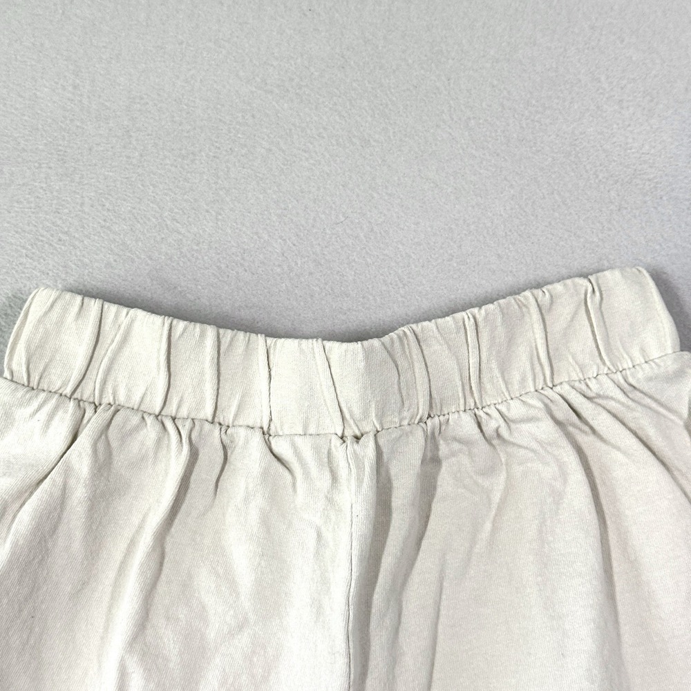 Free People Beach Shorts Womens XS Cream Contrast Stitch Pull On Pockets 5.5" - Picture 7 of 13